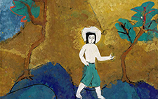 重彩国画 丁立人 当代 45cmX33cm 2010