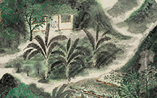 田园心象系列之《幽径行迷》 周松竹 当代 45x45cm 2013