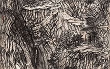 云山丘壑图 程灿 当代 180X87cm 2013