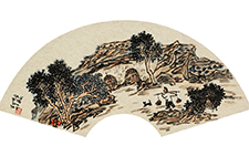金秋时节 扇面 常欣 当代 2013