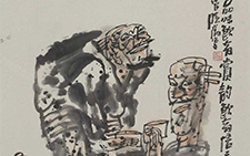 《茶有道》 杨晓阳 当代 138×69cm 2011年 纸本