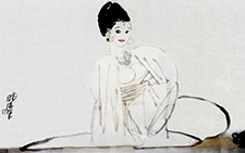 《仕女》 杨晓阳 当代 60cm×100cm 1999