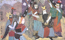 戏剧人物 丁立人 当代 68cmX68cm 2004