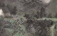 杜甫大雨诗意图 任赛 当代137x35 2014