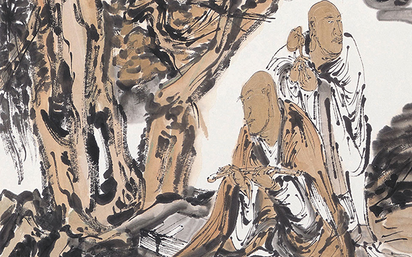 山有白云 范扬 当代 178.5cm x 48cm 纸本设色 2013年