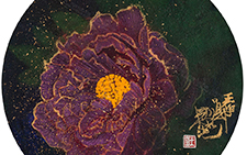 谷雨－7 王伯勋 当代 19×19cm 板上纸本矿物质色粉2014年 私人收藏