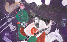 武打 丁立人 当代 68cmX68cm 2005