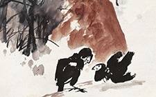 清夏图 汤文选 当代 136.5cm×67.5cm 1985年