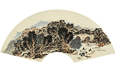 暮归 扇面 常欣 当代 2014