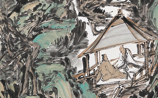 法备气至 范扬 当代 179.2cm x 48.3cm 纸本设色 2013年