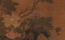 书画图文-牡丹 陈卓 清代 安徽博物馆 149x68