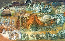 《丝绸之路》（二） 杨晓阳 当代 380cm×6400cm 1994年