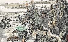 草亭诗意 计建清 当代 68x68cm
