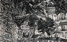 山里人家 程灿 当代 180X90cm 2010年