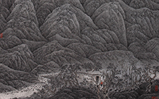 苍山雄关 计建清 当代 180cmx95cm