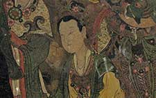 书画高清-法海寺壁画 明代 帝释梵天局部 侍女1