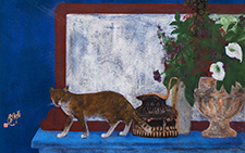 满庭芳－6 王伯勋 当代 96×112cm 板上布本矿物质色粉2012年 私人收藏