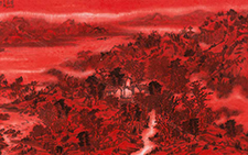 国画作品24 邹梦德 当代 67x137