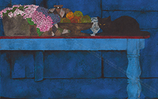 满庭芳－15 王伯勋 当代 70×100cm 板上纸本矿物质色粉2009年 私人收藏