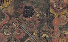 书画图文-法海寺壁画 明代 帝释梵天局部 增长天