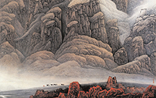 古道风情 计建清 当代 108x125cm