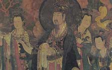 书画高清-法海寺壁画 明代 帝释梵天局部 侍从1