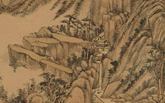 书画图文-仿大痴山水图轴 王原祁 清代