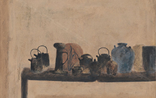 静物－4 王伯勋 当代 96×112cm 板上布本矿物质色粉2008年 作者自藏