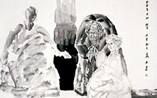 《雪域》 杨晓阳 当代 230X220cm 2004年 纸本