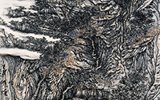云山丘壑组画之三 120 x 120 cm 2009年