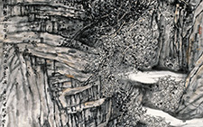 浮云不只此山齐 程灿 当代 180X90cm 2010年
