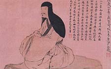 书画图文-药根和尚像轴 罗聘 清代 北京故宫
