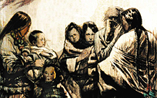 《大河之源》之七 杨晓阳 当代 110cm×90cm 1986年
