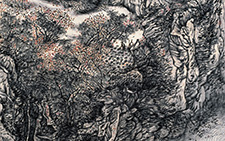 云山丘壑组画之五 120 x 120 cm 2009年