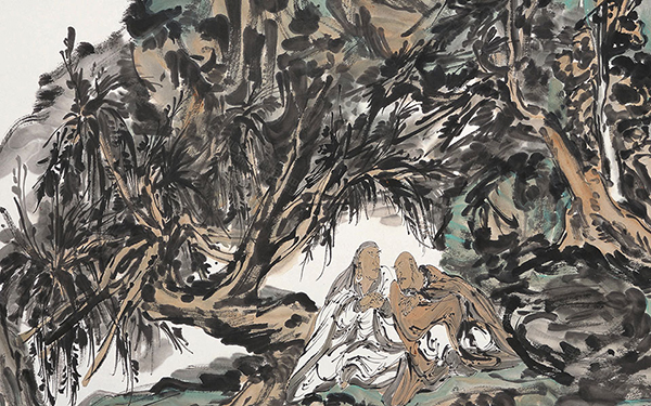 青山几叠护云屏 范扬 当代 179.5cm x 97cm 纸本设色 2013年
