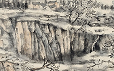 山水人家系列一 程灿 当代 142X37cm 2014年