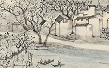 园林一角系列四 程灿 当代 142X37cm 2014年