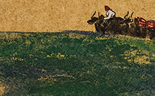 高原－1 王伯勋 当代 20×20cm 纸本矿物质色粉2014年 私人收藏