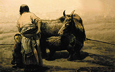 《大河之源》之四 杨晓阳 当代 80cm×110cm 1986年