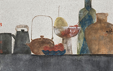 静物－1 王伯勋 当代 136×68cm 纸本矿物质色粉2012年 私人收藏