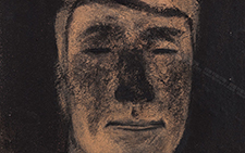 矿工-1 王伯勋 当代 46×38cm 板上布本矿物质色粉2011年 作者自藏