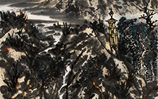 国画作品20 邹梦德 当代 67x137