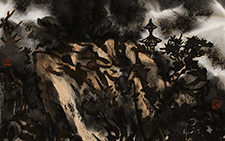 国画作品13 邹梦德 当代 67x137
