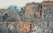河山锦绣（西柏坡写生） 45.5x68 卢禹舜 当代