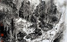 远山近郭图 付熙云 当代 68X68CM 2009年