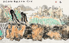 东林秀色 王跃奎 当代 136x34cm 2013