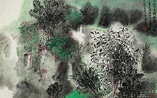 清韵和音系列之《听泉》 周松竹 当代 45x66cm 2014年