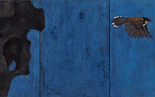 满庭芳－10 王伯勋 当代 70×200cm 板上纸本矿物质色粉2012年 私人收藏