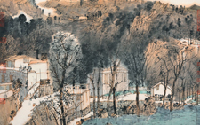 河山锦绣（怀柔写生） 42x56 卢禹舜 当代