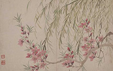 书画高清-花果图 恽寿平 清代 26X36 3